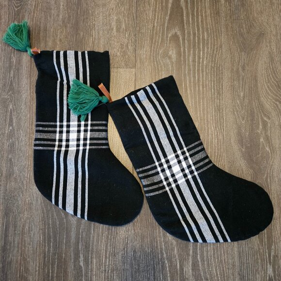 Hearth and Hand Plaid Stockings Set of 2 - Picture 1 of 3